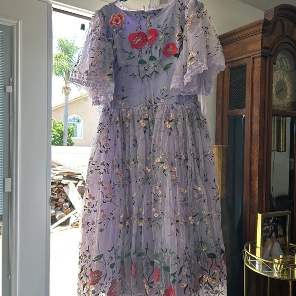 JessaKae Purple Floral Wedding Dress - Picture 2 of 5